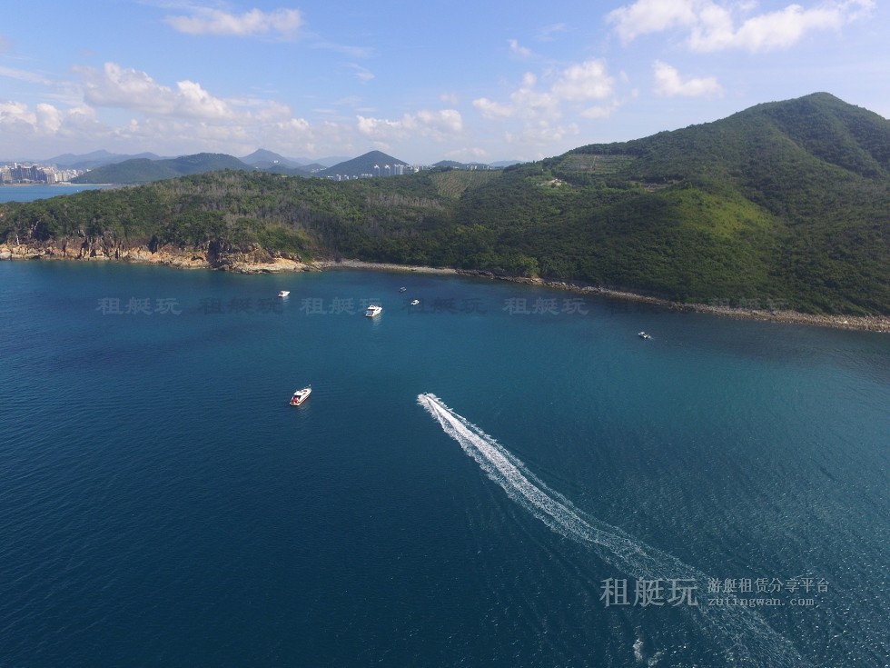 三亞旅游游艇租賃，三亞港至三亞角航線