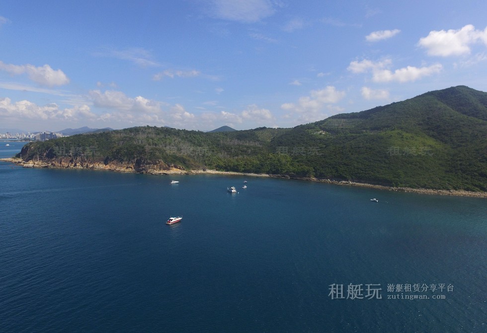 三亞旅游游艇租賃，三亞港至三亞角航線