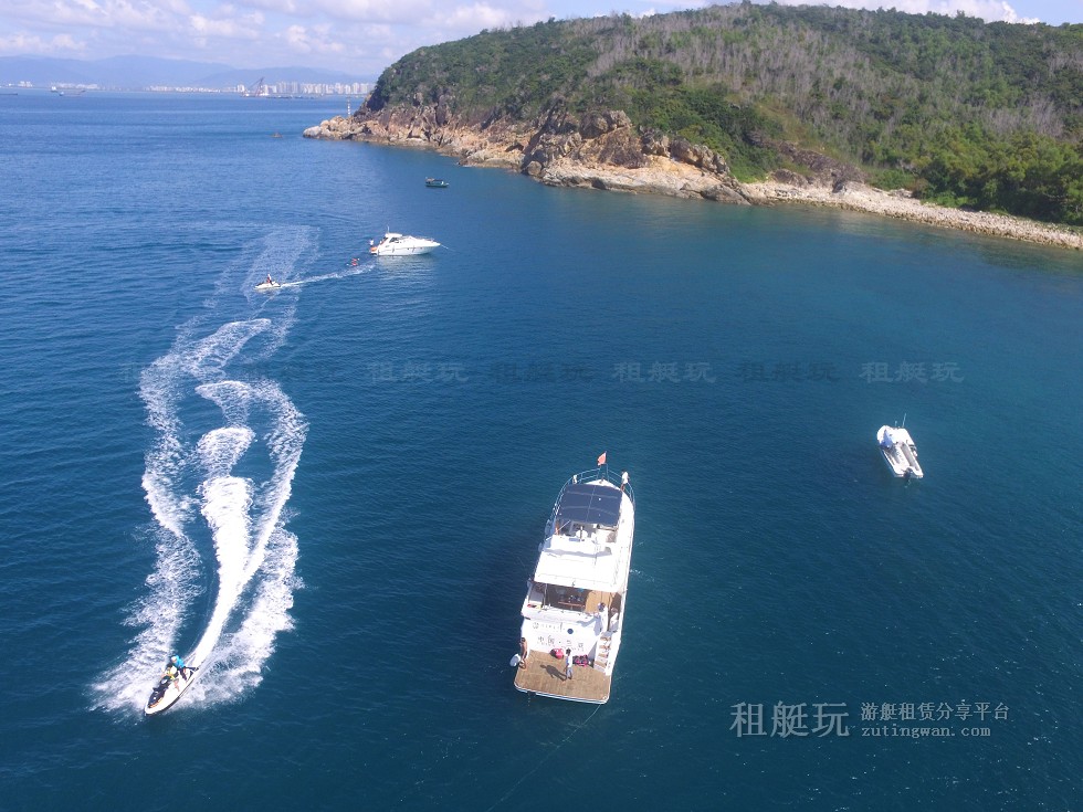 三亞旅游游艇租賃，三亞港至三亞角航線