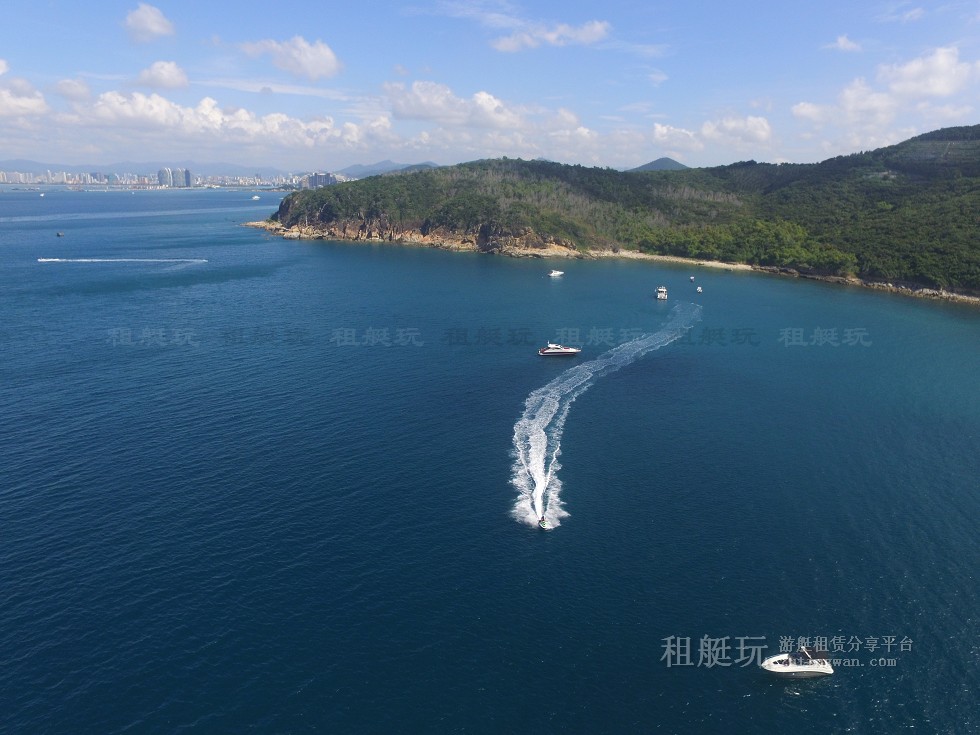三亞旅游游艇租賃，三亞港至三亞角航線