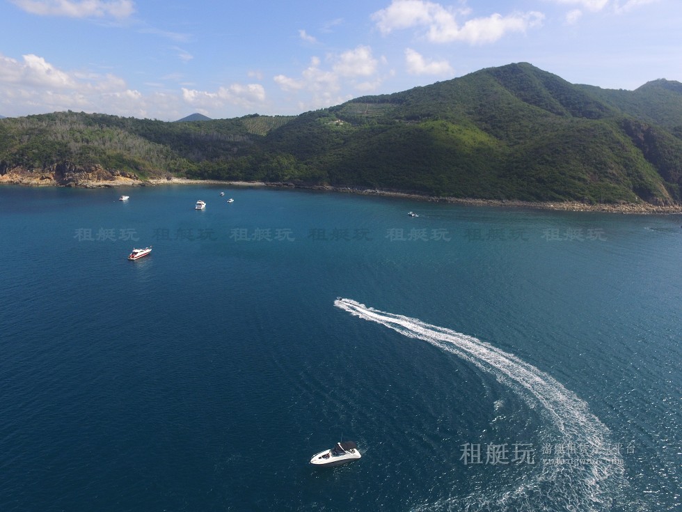 三亞旅游游艇租賃，三亞港至三亞角航線
